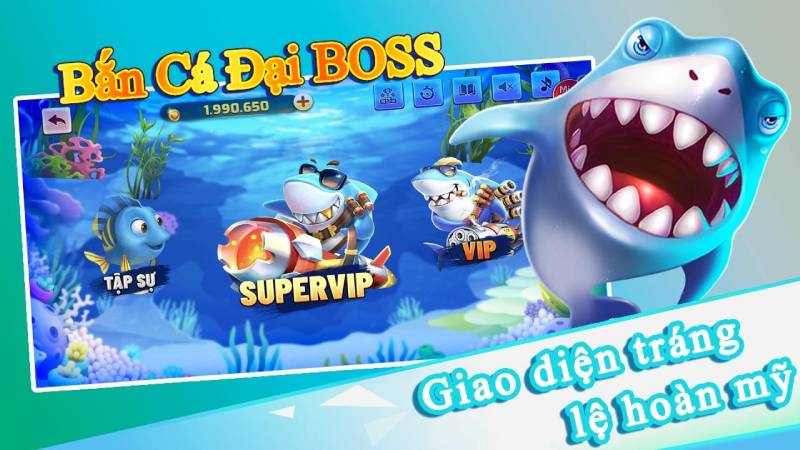 Khám Phá Cổng Game Bắn Cá Đại Boss – Điểm Đến Hot Nhất 2025 3 Giao diện cuốn hút và hiệu ứng sống động